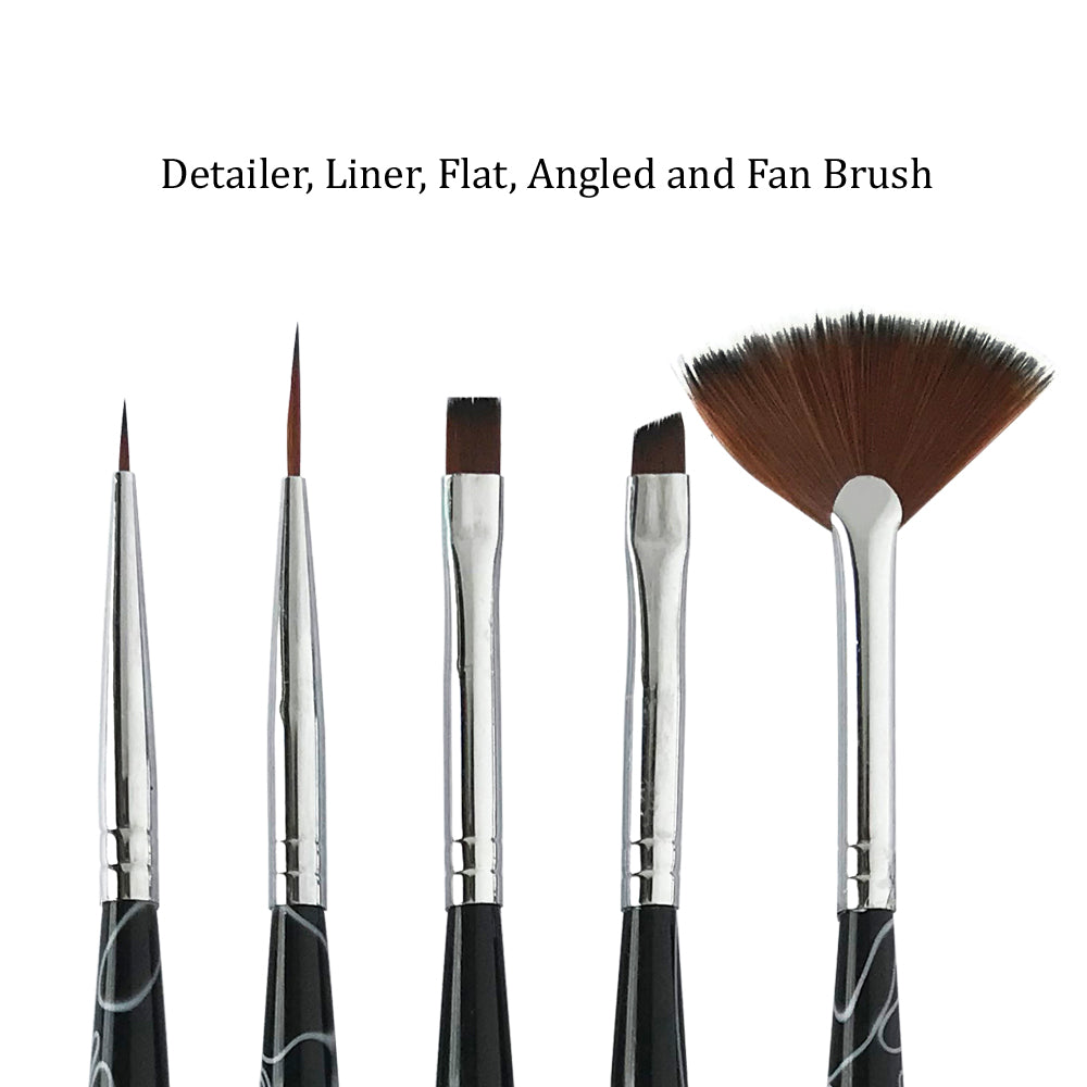 Kolinsky Acrylic Brush Nail #8-24 Nail Art Brush Red Wood Handle Manicure  Tool | eBay