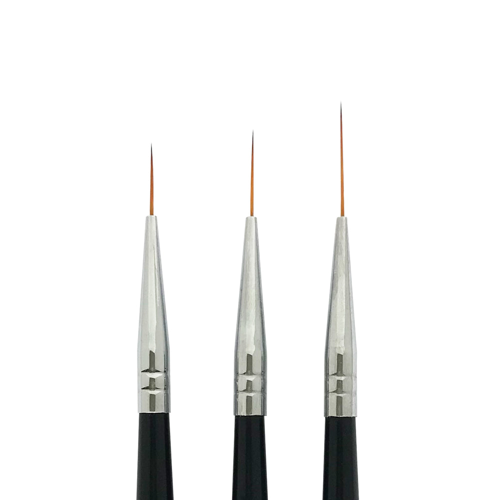 3 Pcs Nail Art Striping Brushes Set | AMAZING TRIO – Winstonia