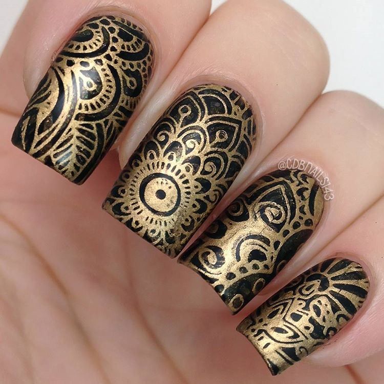 Henna Inspired Nail Art Designs