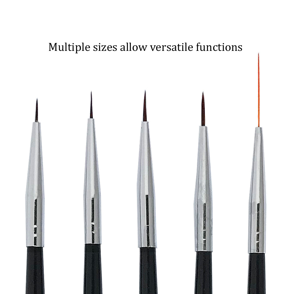 12 PCS Metal Short Handle Thin Liner Nail Art Dotting Pen Brush Set Angled  Head Nail Brush Nylon Set - China Nail Brush and Tools price |  Made-in-China.com